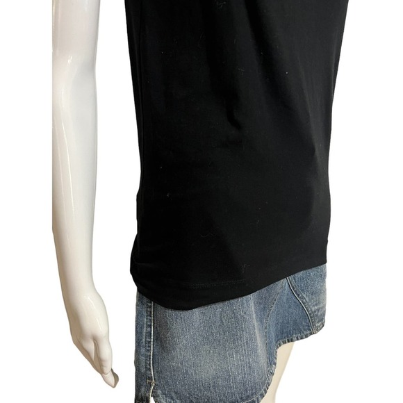 Kate Spade Size S Top Black bow front sleeves keyhole top cotton blend - Picture 10 of 12